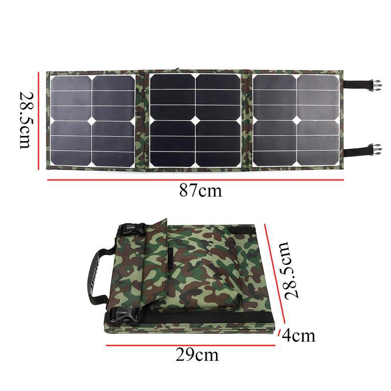 40W 3 Foldable Solar Panel IP65 Water Resistant Portable Camouflage Solar Charger for Camping Hiking Traveling 40W 3 Foldable Solar Panel IP65 Water Resistant Portable Camouflage Solar Charger for Camping Hiking Traveling